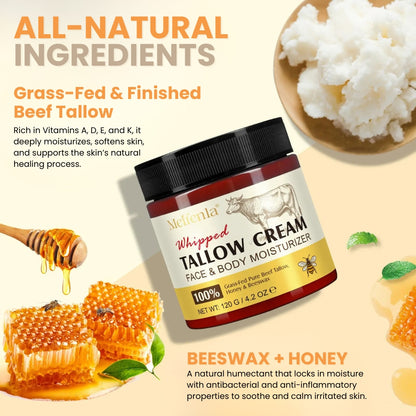 Beef Tallow, Honey, & Beeswax Moisturizer